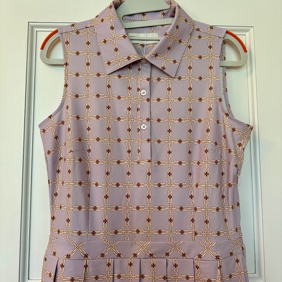 🍬 Tory Burch Sport Printed Performance Stretch Golf Dress - NWT - Size S 🍬 - Picture 2 of 7